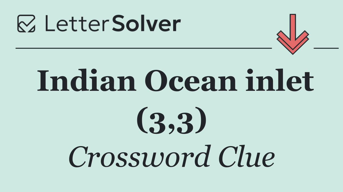 Indian Ocean inlet (3,3)