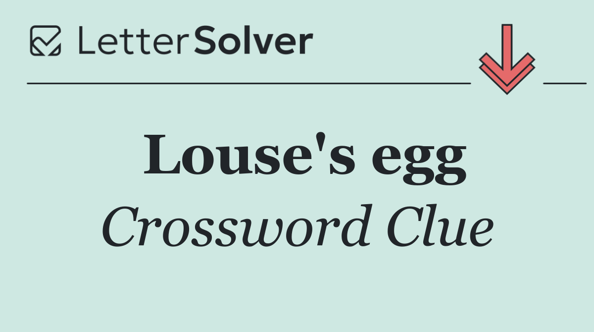 Louse's egg