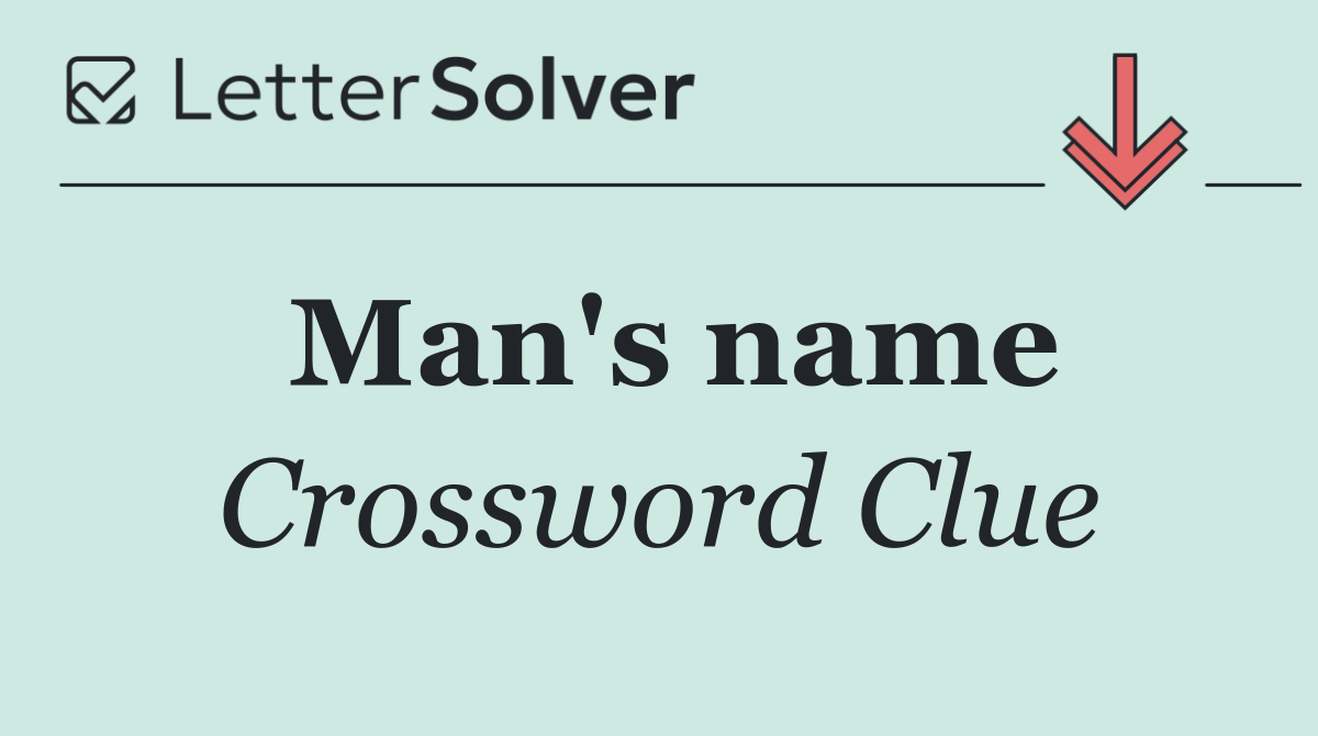 Man's name