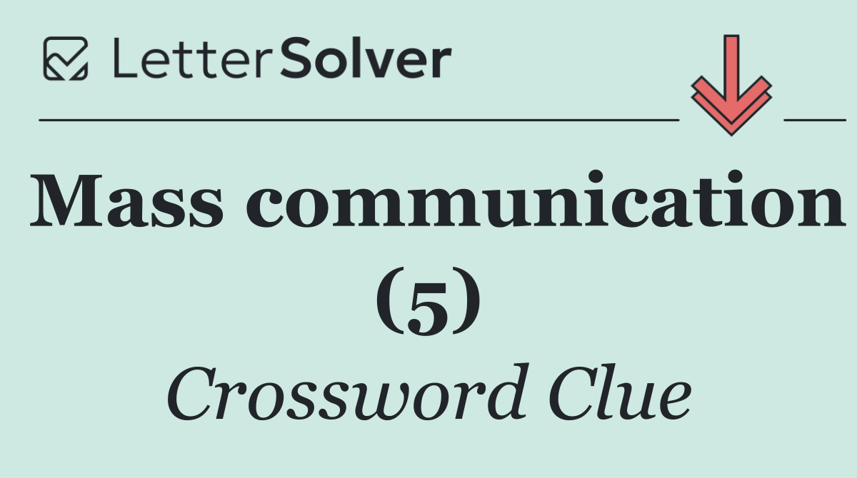 Mass communication (5)