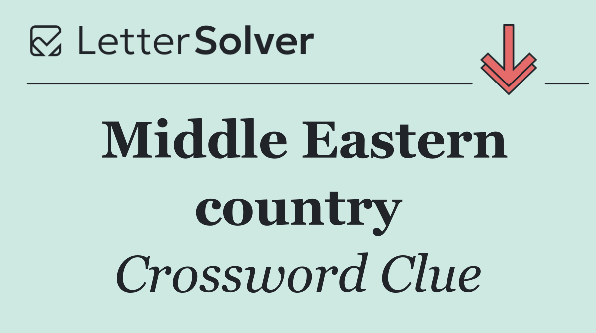 Middle Eastern country