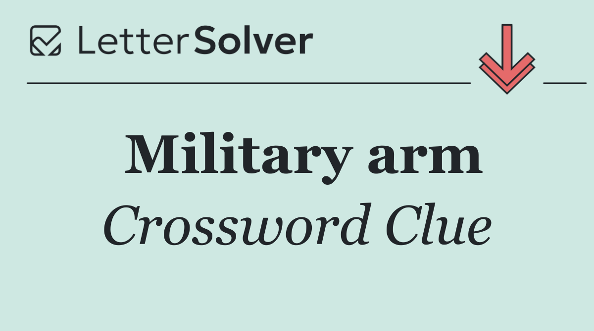 Military arm