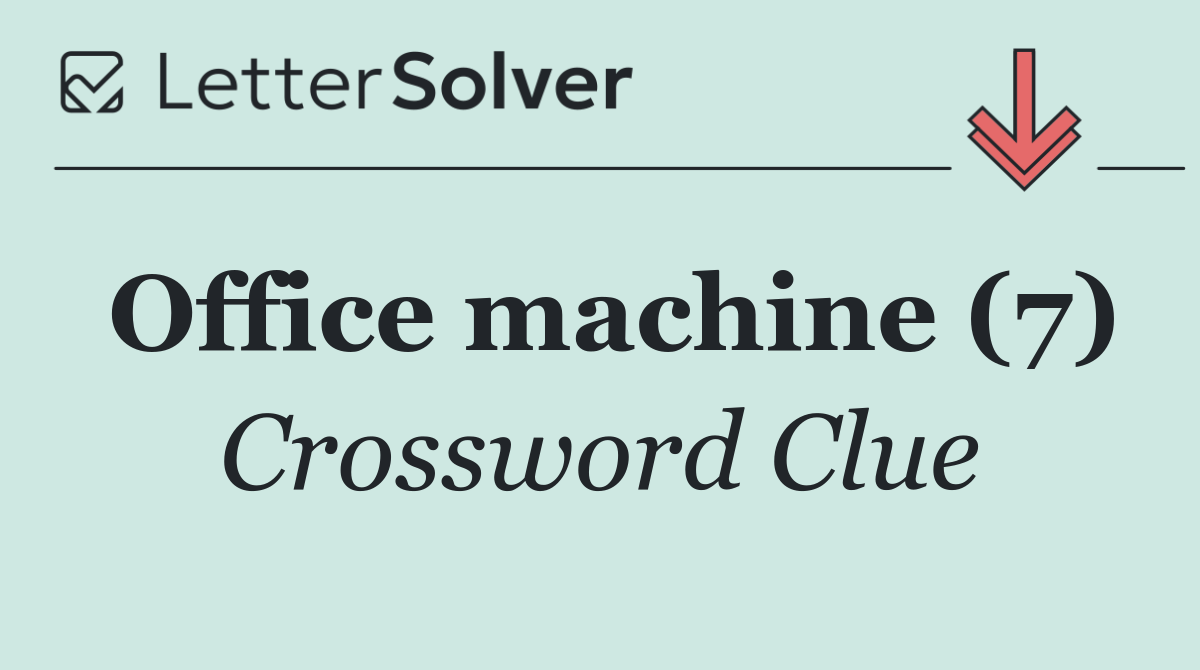 Office machine (7)