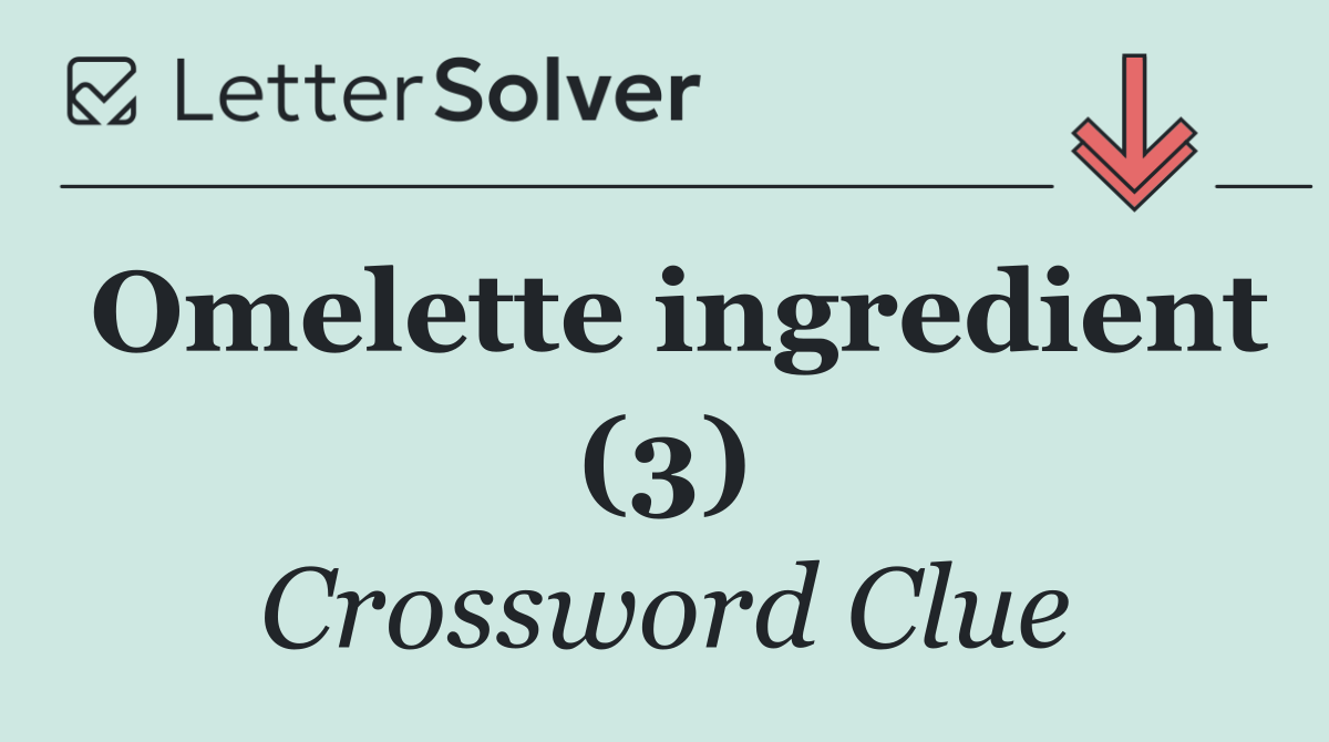 Omelette ingredient (3)