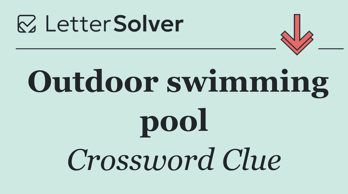 Outdoor swimming pool
