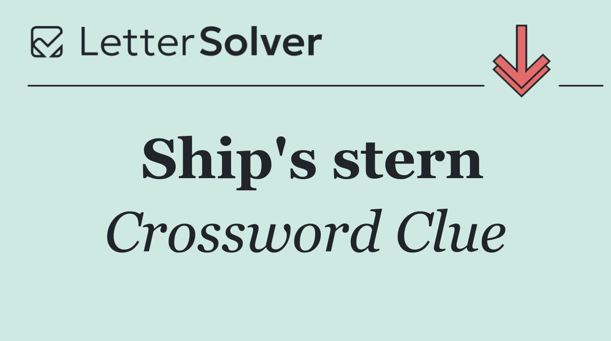 Ship's stern