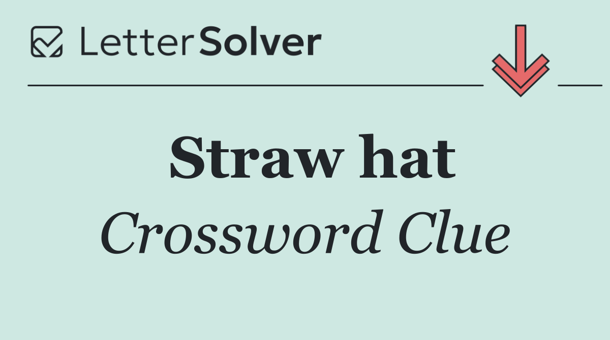 Straw hat