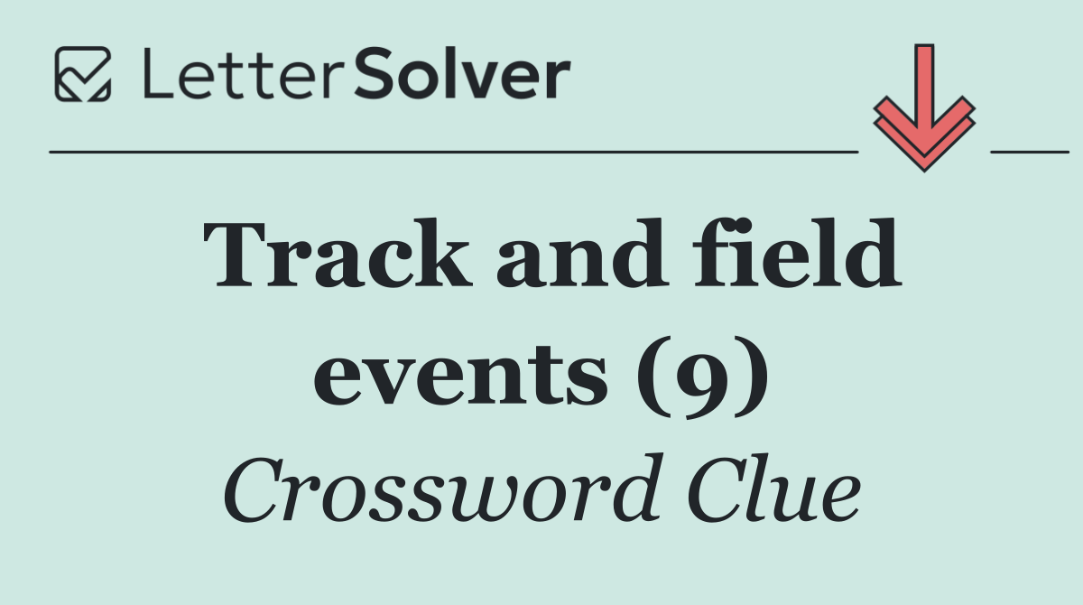 Track and field events (9)