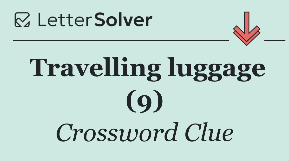 Travelling luggage (9)