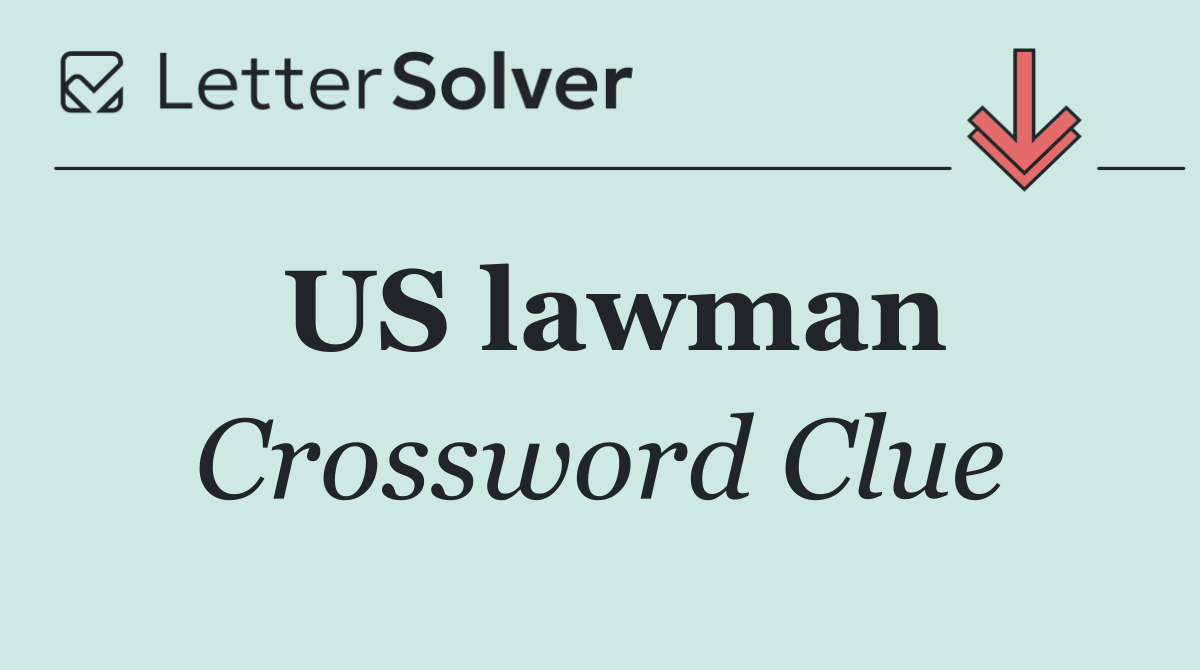 US lawman