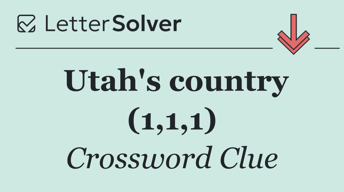 Utah's country (1,1,1)