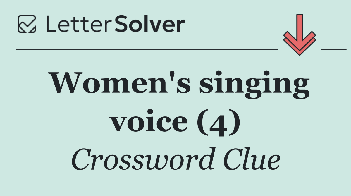 Women's singing voice (4)