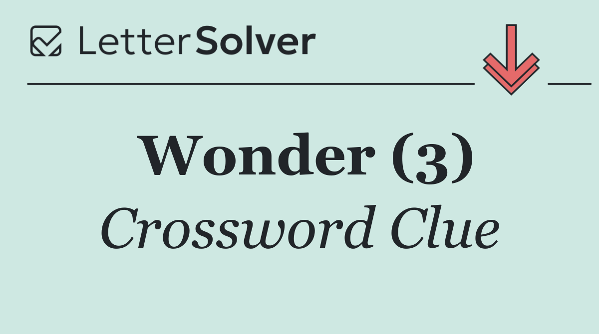 Wonder (3)
