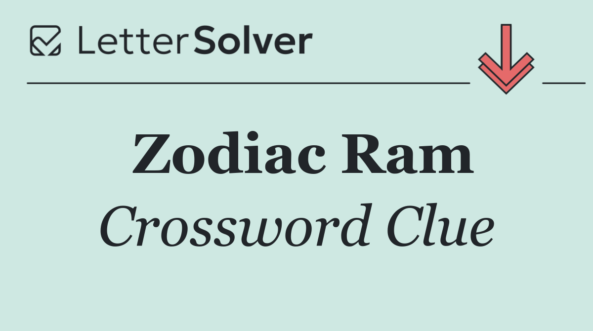 Zodiac Ram