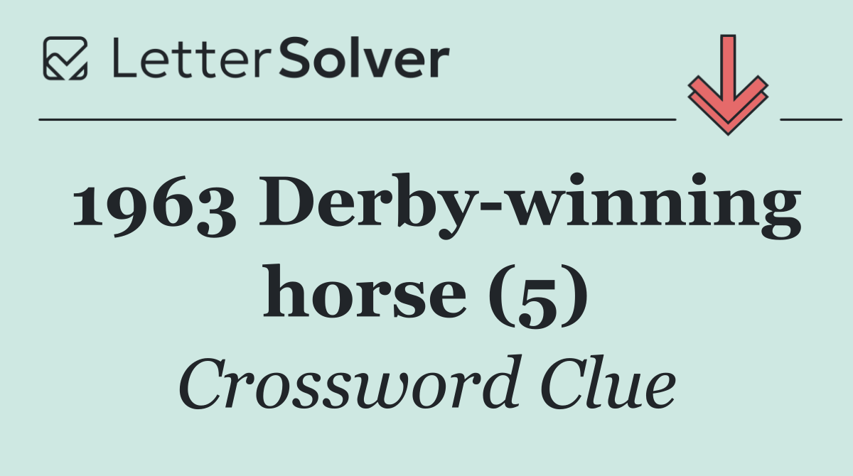 1963 Derby winning horse (5)