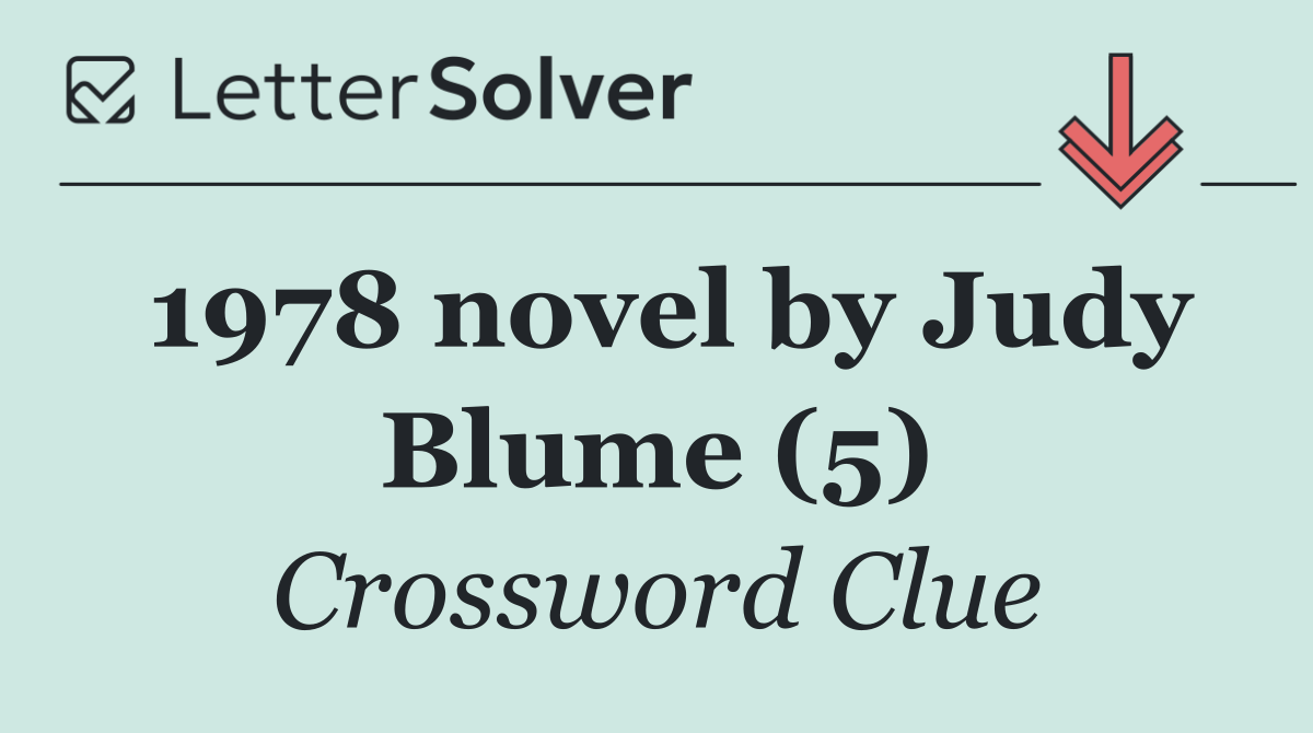 1978 novel by Judy Blume (5)