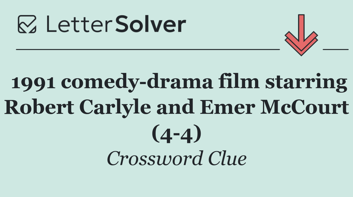 1991 comedy drama film starring Robert Carlyle and Emer McCourt (4 4)