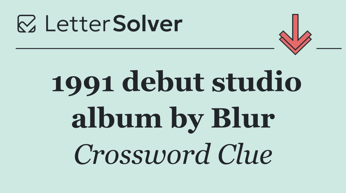 1991 debut studio album by Blur