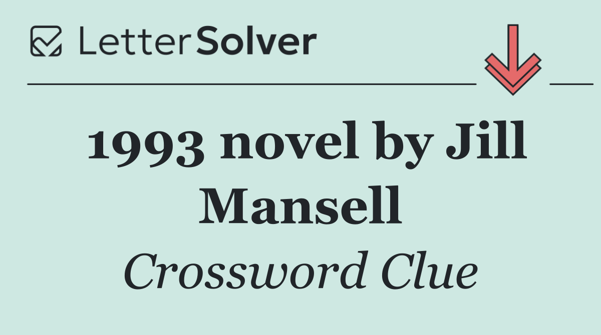 1993 novel by Jill Mansell