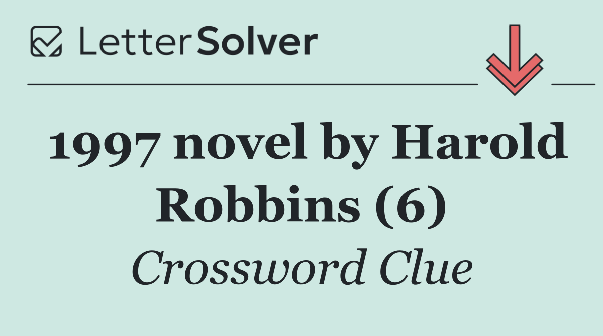 1997 novel by Harold Robbins (6)