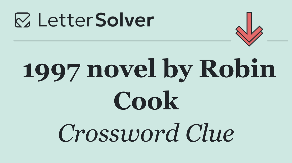1997 novel by Robin Cook