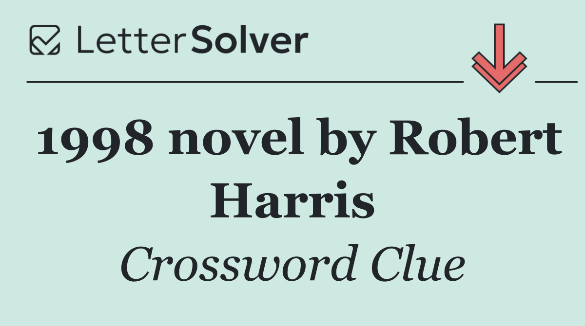 1998 novel by Robert Harris