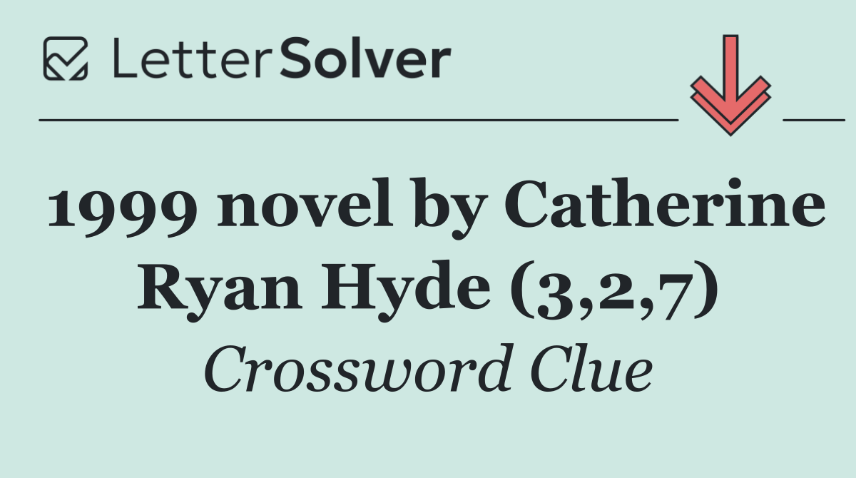 1999 novel by Catherine Ryan Hyde (3,2,7)