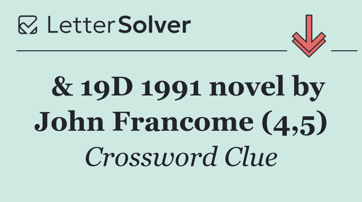  & 19D 1991 novel by John Francome (4,5)