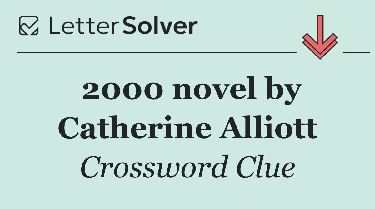2000 novel by Catherine Alliott