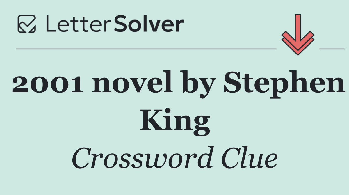 2001 novel by Stephen King