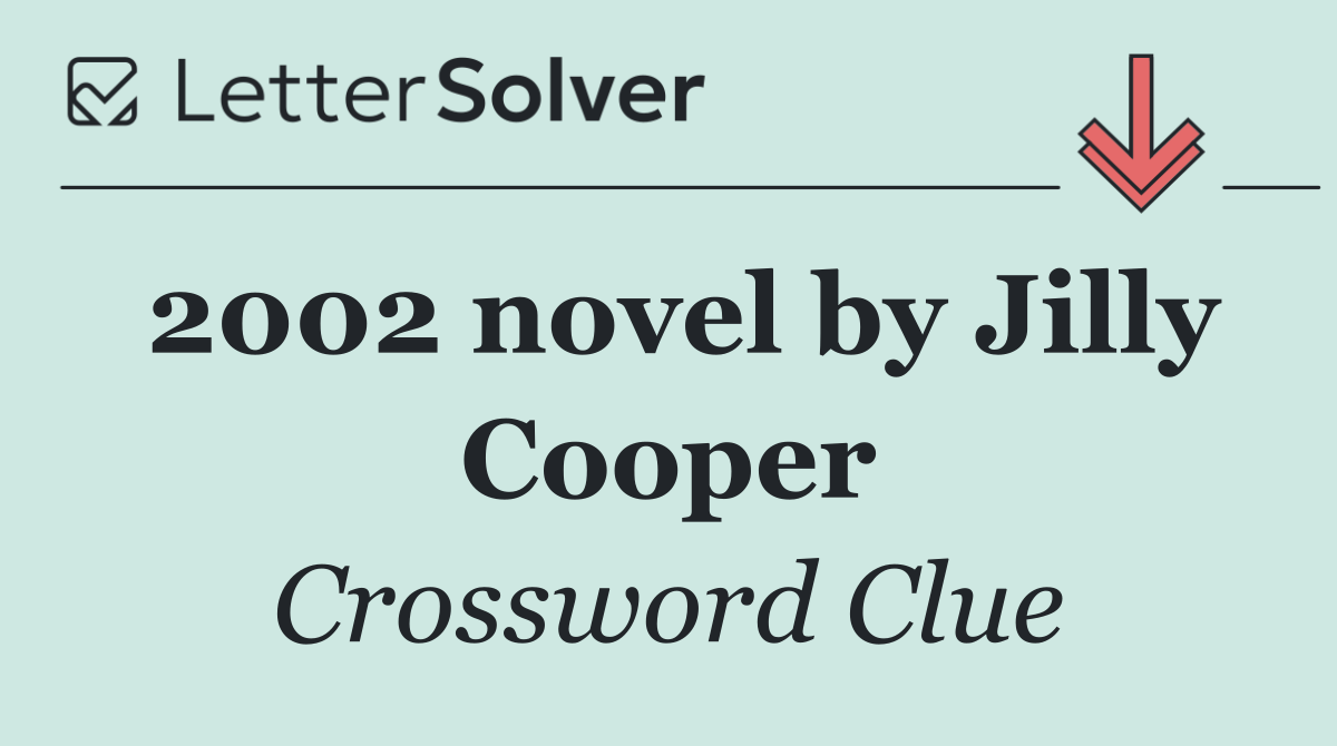 2002 novel by Jilly Cooper