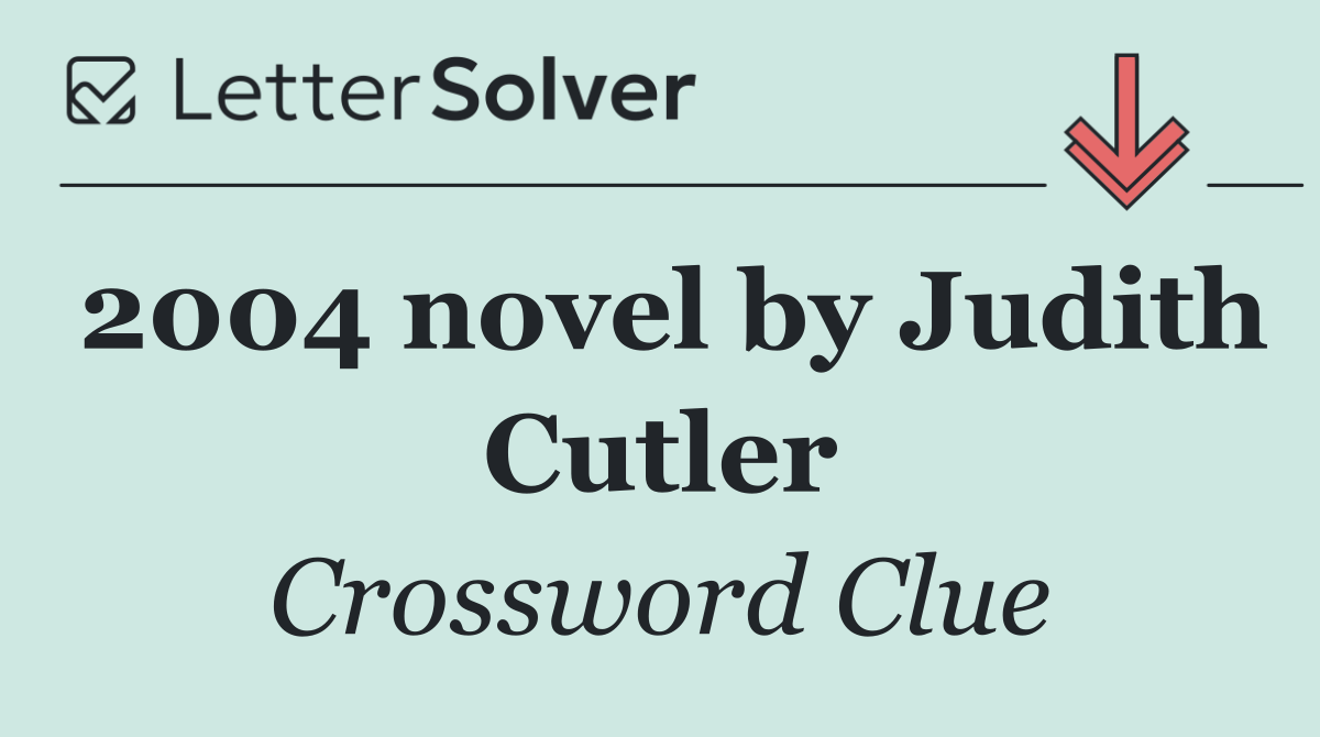 2004 novel by Judith Cutler