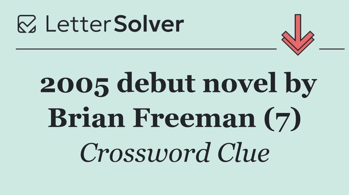 2005 debut novel by Brian Freeman (7)