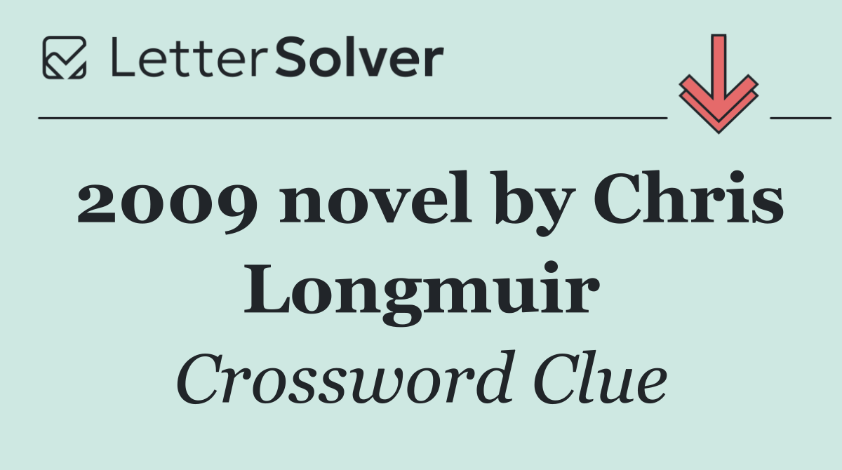 2009 novel by Chris Longmuir