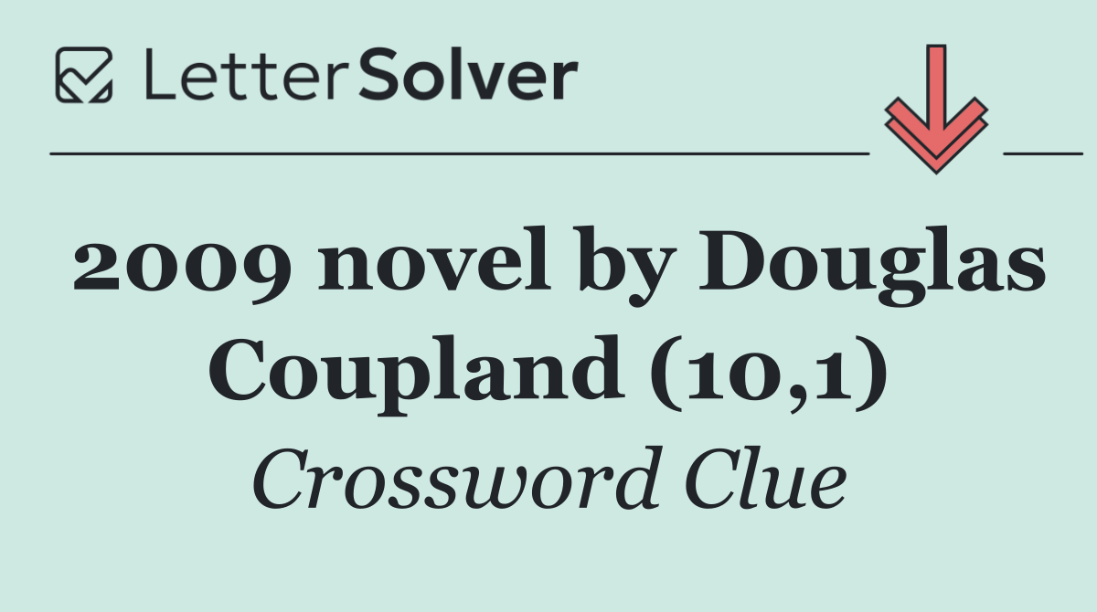 2009 novel by Douglas Coupland (10,1)