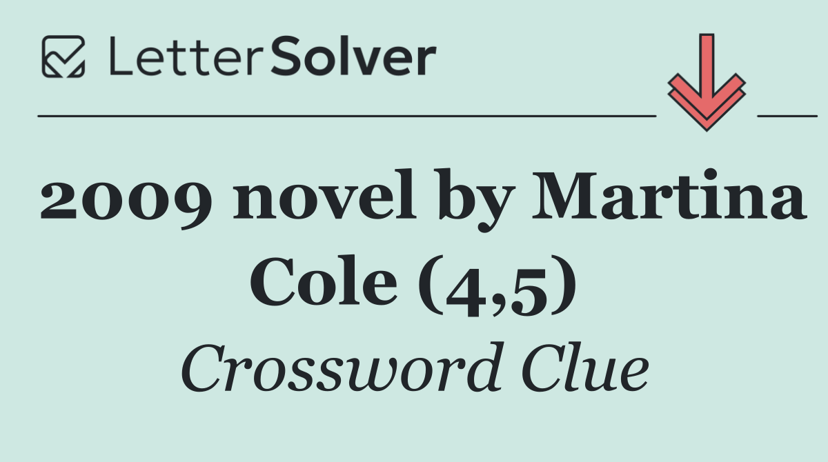 2009 novel by Martina Cole (4,5)