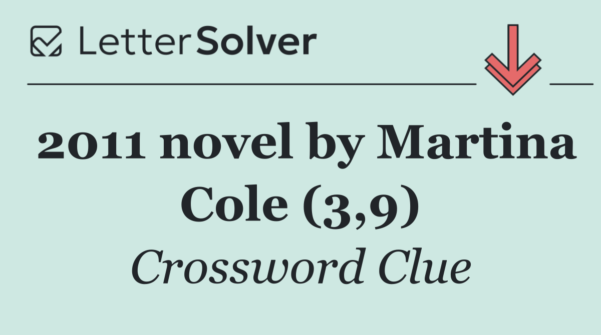 2011 novel by Martina Cole (3,9)