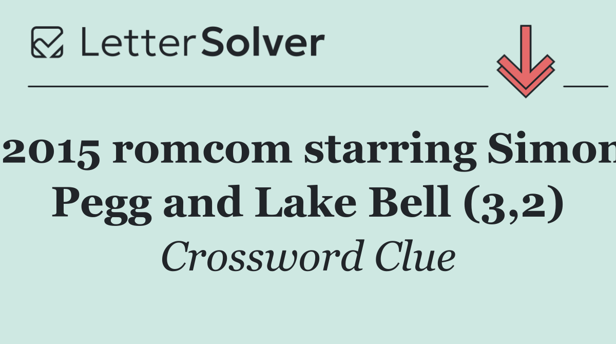 2015 romcom starring Simon Pegg and Lake Bell (3,2)