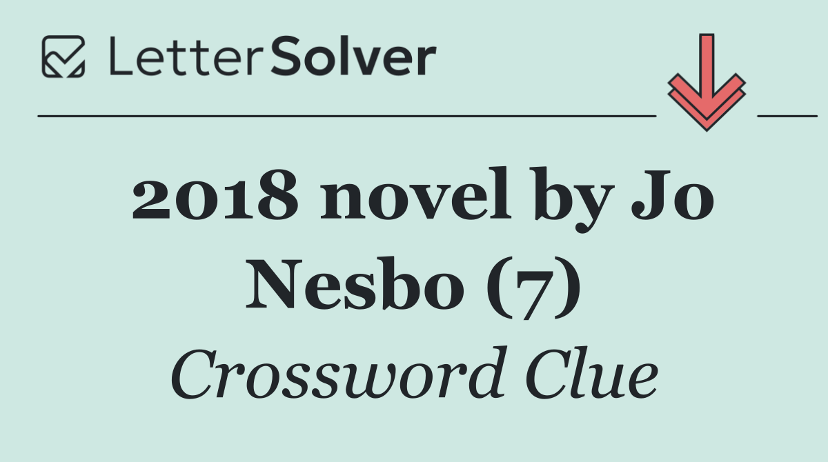 2018 novel by Jo Nesbo (7)