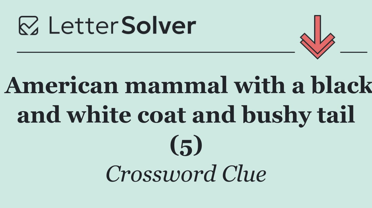 American mammal with a black and white coat and bushy tail (5)