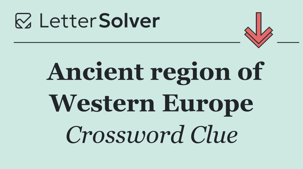 Ancient region of Western Europe