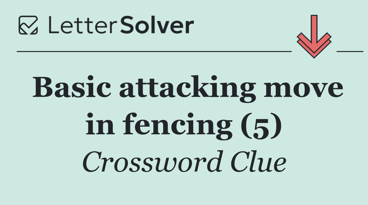 Basic attacking move in fencing (5)