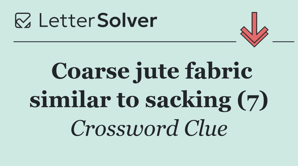 Coarse jute fabric similar to sacking (7)