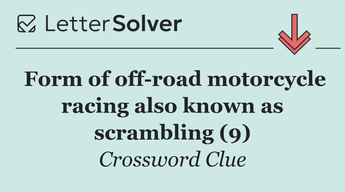 Form of off road motorcycle racing also known as scrambling (9)