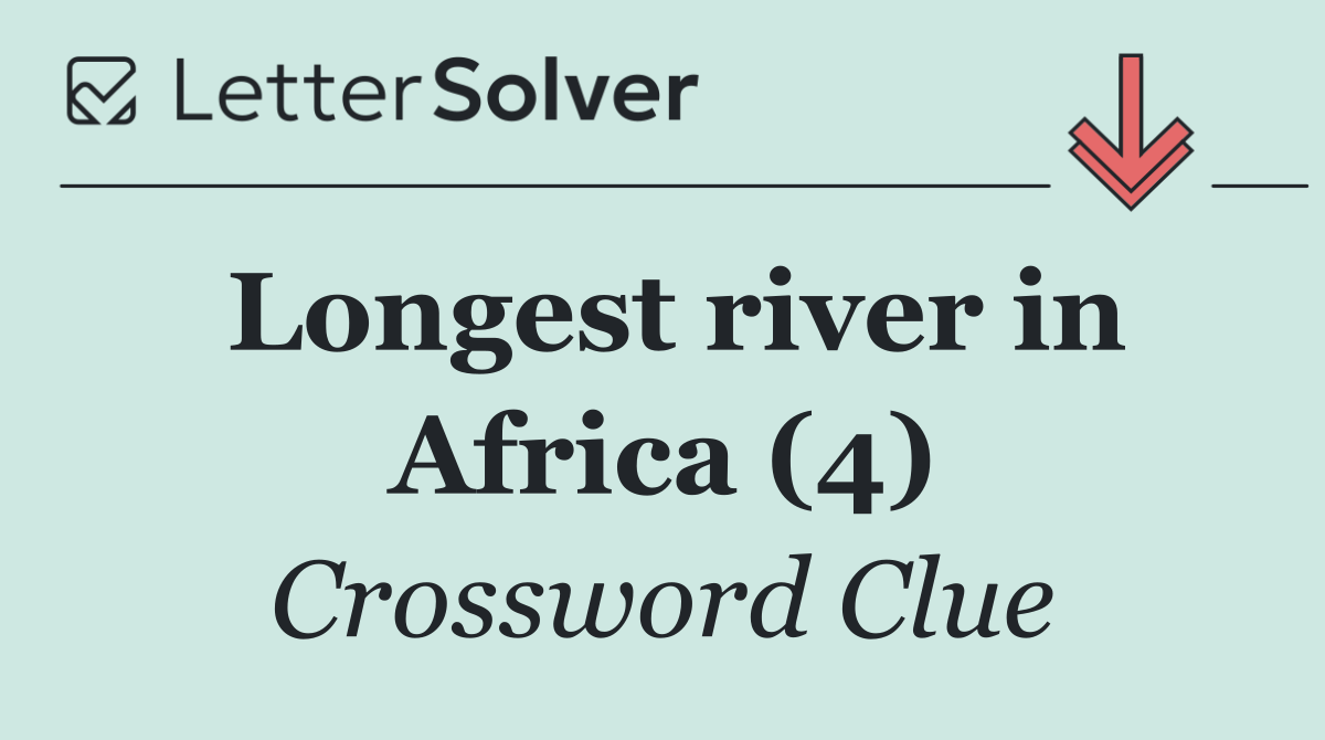 Longest river in Africa (4)