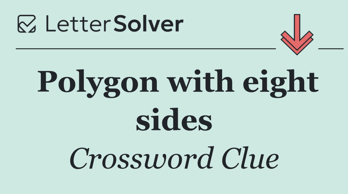Polygon with eight sides