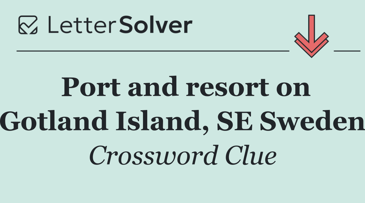 Port and resort on Gotland Island, SE Sweden