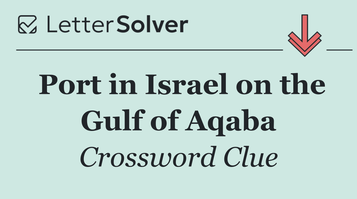 Port in Israel on the Gulf of Aqaba