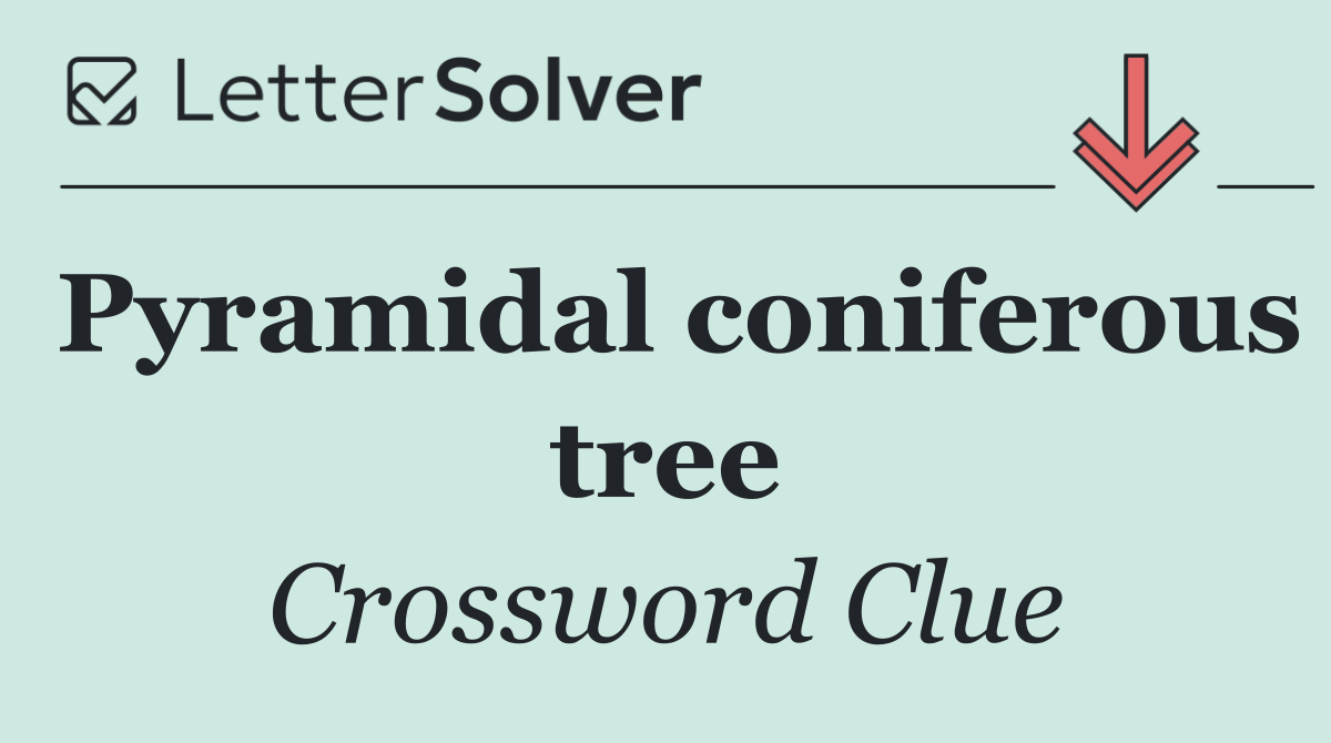 Pyramidal coniferous tree