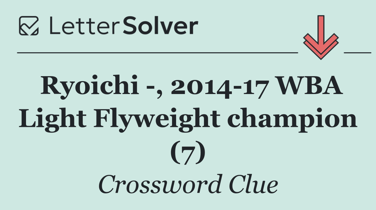 Ryoichi  , 2014 17 WBA Light Flyweight champion (7)